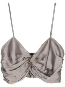 Укороченный топ Martina Simonetta Ravizza, серый