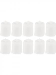 Novaliv Уличные светодиодные свечи, 10 белых, для могил, с батарейным питанием, светодиодная подсветка, белый цвет