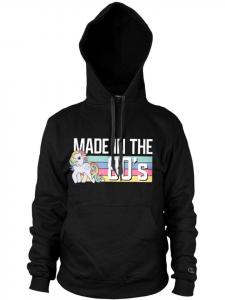 Толстовка с капюшоном Made In The 80S Big Tall Hoodie черного цвета My Little Pony