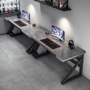 Компьютерный стол Naijia для двоих, 360 см, цвет rock slab gray, игровой стол, домашний рабочий стол