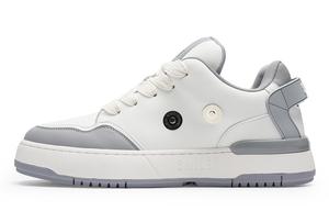 Мужские кроссовки для скейтбординга France Face с низким верхом, устойчивые к истиранию SMILEY, Gray White