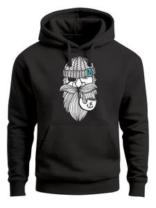 Толстовка Neverless Sailor Captain mit Pfeife, черный