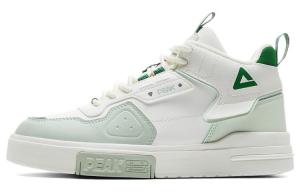 Кроссовки PEAK Skateboarding Shoes Women's High-top Off-White/Green, белый/зеленый