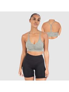 SMILODOX Спортивный бюстгальтер Batik Scrunch Icon, оливковый цвет