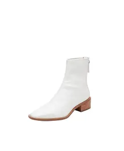 Ботильоны с заостренным мысом и устойчивым каблуком Linea Paolo, белый