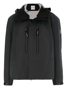 Куртка с регулируемым капюшоном и логотипом And Wander, черный