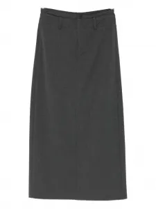 Юбка с завышенной талией прямого кроя Eleh, серый