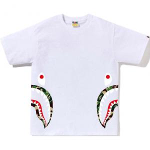 Футболка Bape Abc Camo Side Shark A BATHING APE, белый