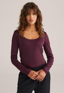 Топ WE Fashion Long sleeved top, Aubergine/Purple