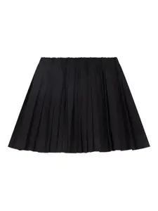 Плиссированная юбка с эластичным поясом Bonpoint, черный