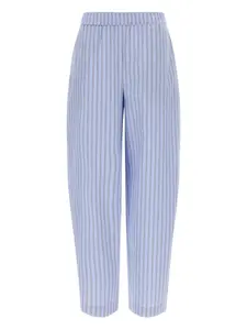 Зауженные брюки с полосатым узором Rotate Birger Christensen, синий