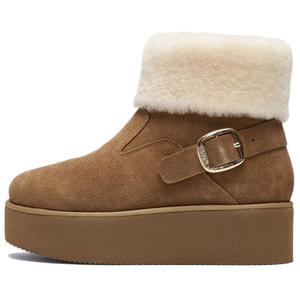 Staccato Теплые короткие зимние ботинки Snowy Peak Cocoa, женские, коричневые