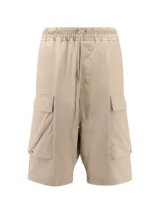 Шорты с поясом на шнурке и накладными карманами Rick Owens, бежевый