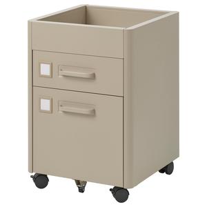 Тумба на колесиках, бежевая, 42х61 см IKEA Idåsen