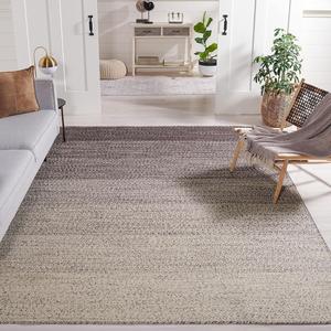 Ковер SAFAVIEH, 244 x 305 см, - коллекция Natural Fiber - большой - Natural & Brown, ручной работы из джута, дизайн Boho Ombre, идеально для гостиной, спальни, столовой (NFB263T)