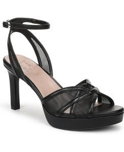 Женские сандалии Adara с ремешками Naturalizer, Black Mesh Faux Leather