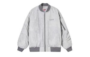 Пуховик Unisex F426, серо-белый