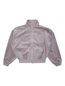 Бомбер на молнии с вышитым логотипом Fear Of God Essentials Kids, серый