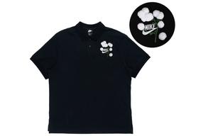 Рубашка поло унисекс черная Nike, черный