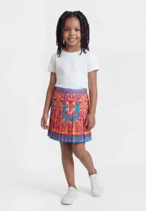 Электрическая мини-юбка в стиле барокко Versace, Cyclamen Pink/Butterfly Blue