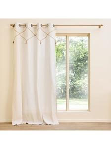 Douceur d’Intérieur Бежевая оконная занавеска