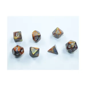 Набор Mini-Poly, золото с серебром, Dice - Lustrous - Poly Sets (Chessex)