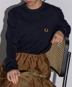 FRED PERRY/Fred Perry Вязаный свитер с круглым вырезом из мериносовой шерсти