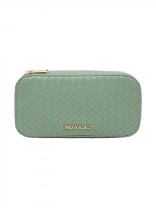 Carlo Colucci Косметичка Domaschio зеленого цвета