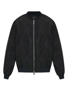 Куртка-бомбер с ребристым подолом DSQUARED2, черный