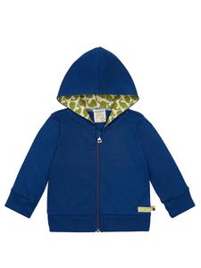 Толстовка с капюшоном на молнии loud + proud Leichte Kapuzenjacke aus Interlock, темно-синий