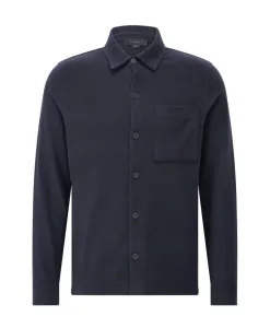 Хлопковая рубашка-накидка, повседневная элегантность Vince, синий