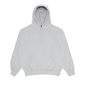 Толстовка Supreme Satin Appliqué Hooded Sweatshirt, Heather Grey