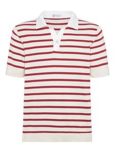 Brunello Cucinelli рубашка поло, белый