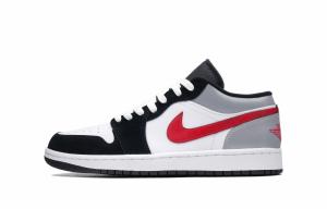 Jordan Баскетбольные кроссовки Air 1 Anti-Slip, износостойкие, низкие, винтажные, мужские, серо-белые