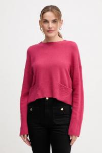 Свитер из смесовой шерсти United Colors Of Benetton, розовый