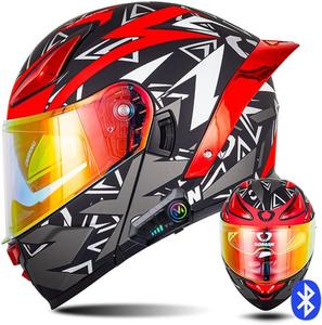 Шлем для мотокросса XLYTK03 SMCXKS, черный / красный