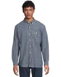 Рубашка L.L.Bean Comfort Stretch Chambray Shirt, Traditional Untucked Fit, Long-Sleeve, цвет Indigo
