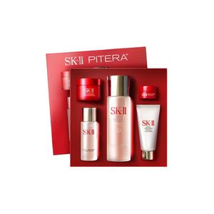 Набор для ухода за кожей SK II Pitera увлажняющая сыворотка 75мл+крем для лица 15г+очищающее молочко 20г SK-II