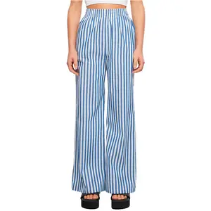 Брюки Urban Classics Striped Loose, синий