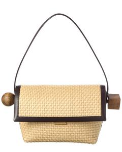 Жакемус The Rond Carre с кожаной отделкой сумка через плечо Jacquemus, коричневый