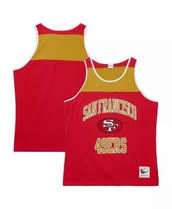 Мужская майка-топ San Francisco 49ers Heritage Colorblock, алая, золотая Mitchell & Ness