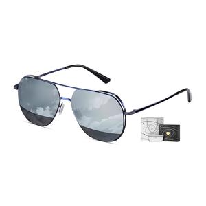 HLA Авиаторские солнцезащитные очки из сплава Unisex, Blue Frame Mercury Gift Box Set