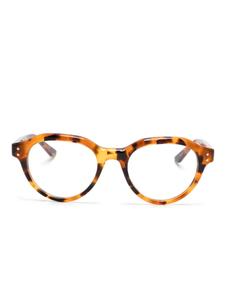 Gucci Eyewear очки в круглой оправе, коричневый