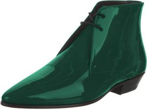 Женские ботильоны YDN с заостренным носком, на низком блочном каблуке, челси с завязками, повседневные офисные туфли, размеры 4-15 US, Dark Green