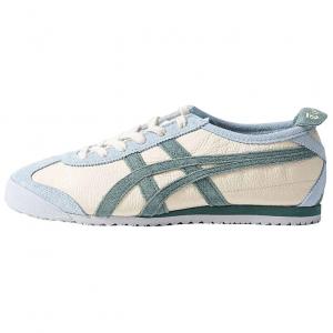 Onitsuka Tiger MEXICO 66 Нескользящие износостойкие низкие повседневные туфли женские бежево-зелено-синие