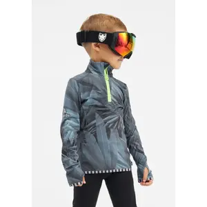 Рубашка WeeDo с длинными рукавами «CROWDO», функциональная влагорегулирующая рубашка для детей, цвет feather print