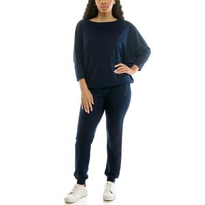 Женский сет из туники с рукавом долман и брюк харем Nina Leonard, Navy