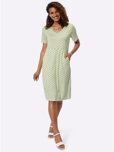 Платье из джерси с принтом фисташкового и хаки WITT WEIDEN