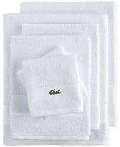 Банные полотенца Lacoste Heritage Sport Stripe, 6 шт, белый
