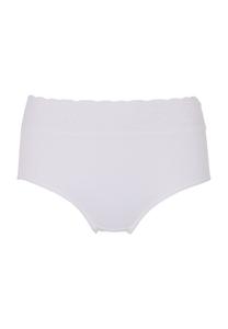 Трусы на талии, кружевные, однотонные, женские CALIDA, белый